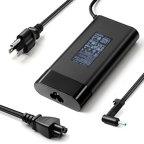 150W AC Laptop Charger for HP Pavilion Gaming 15 17 OMEN 15 17 ZBook Studio G3 G4 G5 G6 G7 G8 Fury 15 17 G7 G8 Slim Power Adapter Supply Cord (for HP Pavilion Gaming Laptop Charger 150W 135W)