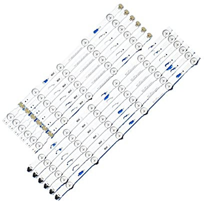 CARZE Tira De LED For Iluminación Trasera 11 Lámparas Aptas For Samsung S_5U75_48_FL L5 R6 BN96-34793A 34794A UE48JU6000 UE48JU6400K UE48JU6450 V5DU-480DCA-R1 Tiras de luz de Fondo de TV
