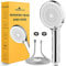 Magichome Alcachofa Ducha con Manguera 2M Alcachofa de Ducha Alta Presión 5 Modos Telefono Duch Cabezal Ducha,Cromo Blanco