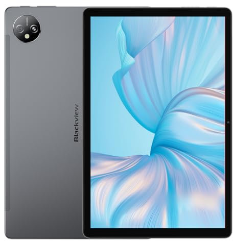 Blackview Tab 80 10.1'' HD+ Tablet Android 13, 16GB+128GB (Extensible a 1TB), Batería 7680mAh, Widevine L1, Dual SIM 4G LTE+WiFi, Cámara 13MP+8MP, Altavoz Estéreo Dual Box, GPS Bluetooth Gris