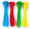 Oksdown 200 Pack Cable Ties Red Green Blue Yellow 50 pcs per Color 200mm×3.6mm Strong Nylon Plastic Self Locking 8 inch/20 cm Long Multi Color Zip Tie Wraps