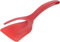 2 in 1 Egg Flipper Spatula Silicone Tong Grip and Flip Pancake French Toast Omelet Making for Home Kitchen Cooking Tool Tongs Fish Non Stick Baking, BBQ in Food Shovel Clamp Spatula (Red)