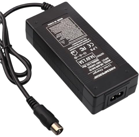 48V Chargeur de Batterie Trottinette pour 54,6V vélo Fahrrad Chargeurs Piles électrique Sortie RCA 10MM1,5A de VCA Lithium (RCA 10 mm)