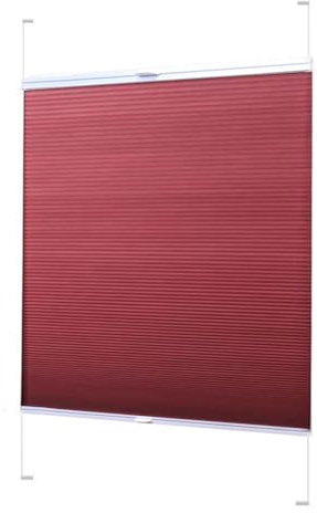 XJLXKLWG Thermo-Waben-Plissee für Fenster & Tür,Verdunklungsplissee Wabenplissee ohne Bohren,Sonnen-, Sicht- & Schallschutz Zweifarbig Faltrollos Blickdicht Rollo,Anpassbar (WxH: 105x110cm)