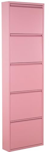 DRW scarpiera, Metallo, Rosa Chiaro, 15x50x170 cm