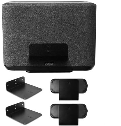 ZahoTse Lot de 2 supports muraux pour haut-parleurs Denon Home 250/350 Drahtloser Denon Home 250/350 Noir