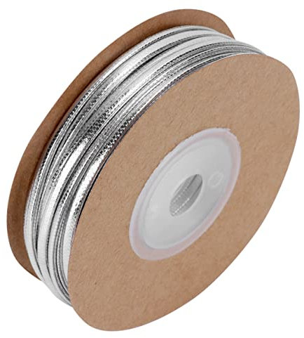 VILLFUL 15m Cordino Argento Per Creazioni Gioielli Braccialetti e Collane Totale Facile Da Tagliare e Morbido Al Tatto