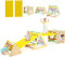 HOMASIS 5 in 1 Arrampicata per Bambini, Scivolo per Bambini con 2 Scale Triangolari/Rampa da Arrampicata/Cubo, Parco Giochi Bambini Montessori da Interno, Portata 60 kg, Adatto a 1+ Anno