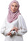 BOKITTA Freestyle Instant Hijab für Damen, hochwertiges Knitter-Chiffon-Kopftuch mit Innenkappe, Rose Blush, Einheitsgröße
