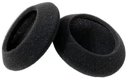 FUKAJOMFEN Komfortable Schwamm-Ohrpolster für H330, H340, H600, elastische Ohrpolster, Headset, 50 x 50 mm, atmungsaktive Ohrenschützer