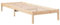 vidaXL Massivholzbett, Holzbett Extra Lang ohne Matratze, Bettgestell mit Lattenrost, Bett Einzelbett für Schlafzimmer, 100x210cm Kiefernholz
