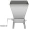 Alnemy Grain Mill Brewing for Grain Malt Barley, Electric & Manual Malt Mill Crusher with 4L Hopper, Adjustable Roller Distance, Silver