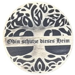 Türschild Dekoschild Odin schütze dieses Heim Wikinger ø 160mm x 4mm