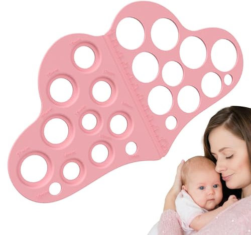 Breast Pump Sizing Tool, Nipple Rulers for Flange Sizing, Silicone Soft Nipple Flange Measure, Nipple Measuring Tool for Accurate Sizing