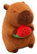 KUKUShining Peluche De Capibara, Lindo Animal con Sandía Aguacate Fresa Almohadas Suaves Abrazar Juguetes De Peluche Regalo For Niños(Watermelon)