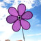 Vivace decorazione floreale per aree giochi per bambini o giardino (viola)