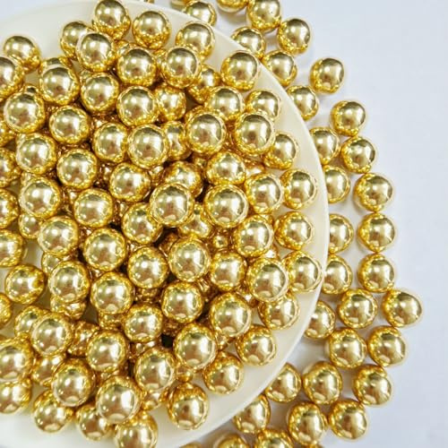 Essbare Perlen für torten 120g 10mm Gold Perlen Kuchen Dekoration Kuchen Top Geburtstag Hochzeit Halloween Thanksgiving Weihnachtskuchen Dekoration