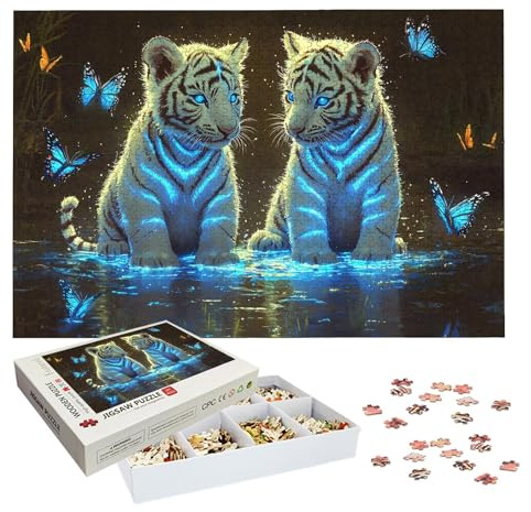 Puzzle 5000 Teile, Tiger Puzzle 5000 Teile Erwachsene, Klassische Puzzles Fantasie, Holzpuzzle Erwachsene, Puzzlespiele für Die Ganze Familie, Geschenke für Frauen, Geschenke für Männer, Dekor, -6899