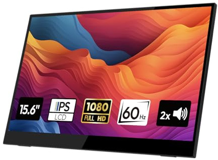 Nomad Touch - Ecran Tactile Portable de 15,6 Pouces Touch avec USB-C et HDMI | 1080P | Connectez aux téléphones, Ordinateurs Portables, PC, Xbox, PS4/5, GS156B2