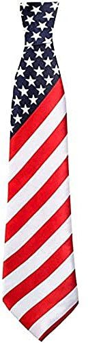 Boland 44961 - Krawatte USA, Amerika-Kostüm, Stars and Stripes, Accessoire, Karneval, Kostüm, Themenparty, Mottoparty