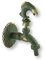 Bath & More 150012355 Tiermotiv Auslaufventil Messing, Fisch