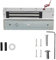 Taidda Serrure Electromagnétique, 280kg Force de Maintien, Aluminium Anodisé, Argent, Pour Porte en Bois, Métal, Verre, Coupe-feu