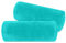 npluseins 2er Pack Kissenhüllen aus Coral-Kuschel-Fleece (2 Stück) 1257.1667, ca. 40 x 15 cm, türkis