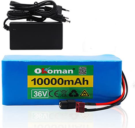 (Livraison en 5-7 Jours) Batterie De Vélo électrique Batterie Au Lithium-ION 36v 10s2p 10ah 500w Haute Puissance Capacité 42v 21700 Batterie Au Lithium Pack 10000mah Vélo électrique Vélo Scooter BMS