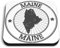 1 x Square MDF Fridge Magnet - Maine America US State Travel 40085