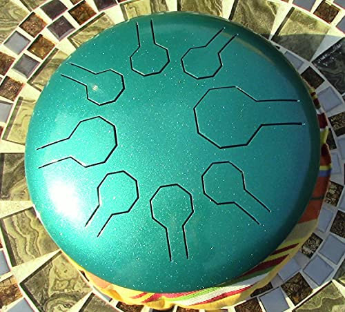 Edelstahl Mini-Vibe – 25.5 Cm - Tropical - 8 Notes in Cosmic Scale/Handpan, Steel Tongue Drum