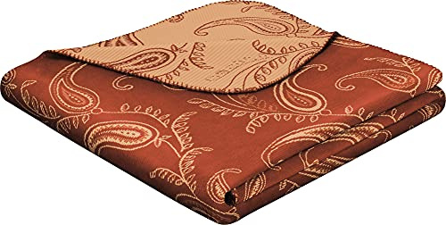 biederlack Wohndecke Indian Summer Baumwollmischung weinrot Größe 150x200 cm