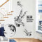 COVPAW® Wandtattoo Wandaufkleber XXL Astronaut Planet Universum Galaxis Weltraum Wandsticker Wandbild Bilder Wohnzimmer Schlafzimmer Poster Mural Home Decor