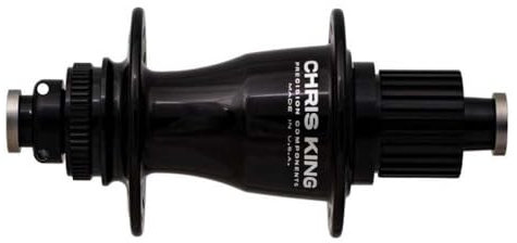 Chris King Boost CL R 28H 148x12 MS Black Steel Bearing Boost Center Lock Rotor Mount Rear Hub