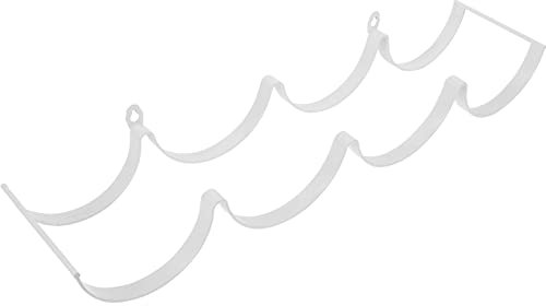 Warmhm Wellenförmiger Toilettenpapierhalter aus Eisen, Wandmontiert, Weiß