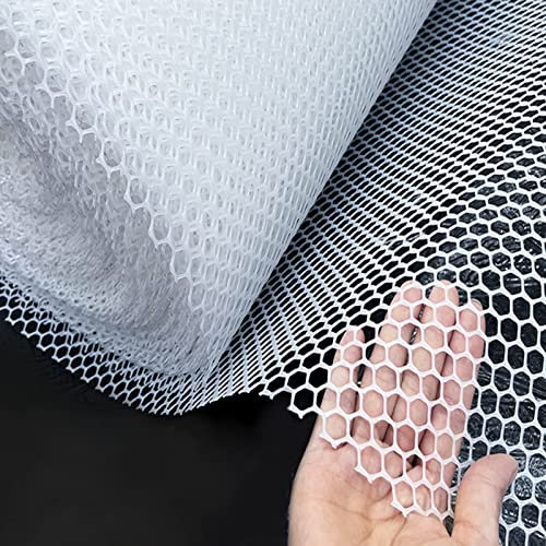 Drahtgitter Maschendraht Gartenzaun Weißer Kunststoffzaun Rolle Für Outdoor-Garten, 0,3 Zoll Mesh Geflügel Netting Für Hühnerstall Heavy Duty, Landwirtschaftliche Fechten Hasendraht Volierendraht ( Si