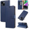 Bxithnr® Handyhülle für iPhone 15 Hülle mit [RFID Schutz] Premium PU Leder Klapphülle Brieftasche Kartenfach Ständer Magnet Etui Handytasche Case Schutzhülle für iPhone 15, Blau