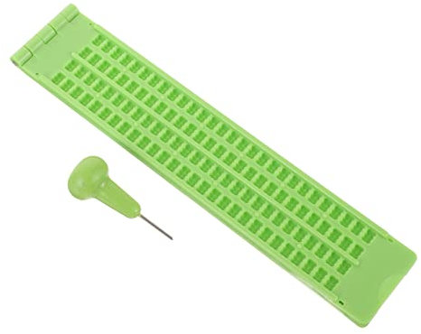 Uonlytech Braille-schreibtafel Aus Kunststoff Für Mit Braille-stift Flexibel Langlebig Und Einfach Zu Bedienen
