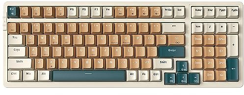Qisan Mechanical Wireless Keyboard USB Wired Gaming Keyboard 6 Colors Led Backlit Keyboard Blue Switch 100 Keys US Layout | Computer Accessories | Mechanical Keyboards Wireless | Gaming Keyboards