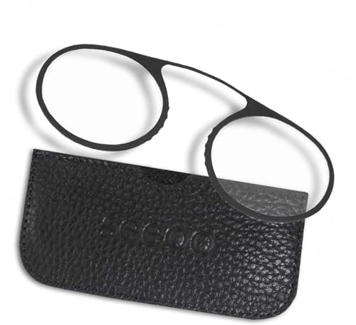 seeoo One - Kompakte Bügellose Mini Lesebrille vom Optiker +2.50 Dioptrien – Ideal für Reisen & Unterwegs, Inklusive Etui – Leichte, Tragbare Sehhilfe, Perfekt für den Alltag