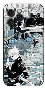 WeebNation Satoru Gojo – Jujutsu Kaisen Anime Handyhülle für iPhone – Schutzhüllen für iPhone 14 Pro für Männer, Frauen, Jungen und Mädchen – niedliche, coole adrette Kawaii lustige Hülle