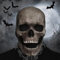 yumcute Halloween Maske Totenkopf Maske, Horror Maske mit Beweglichem Kiefer, Gruselige Latex Vollkopf Skull Mask für Halloween Cosplay Karnevals Kostüm party Requisiten