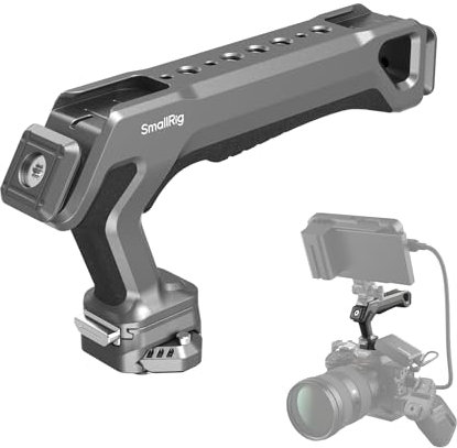 SMALLRIG Quick Release Top Handle with Quick Release Slider, problemlose Zwei-Wege-Installation, ergonomisches Design, 15kg max. Belastung, integrierte Mehrfach-Befestigungspunkte, HawkLock H21-4483