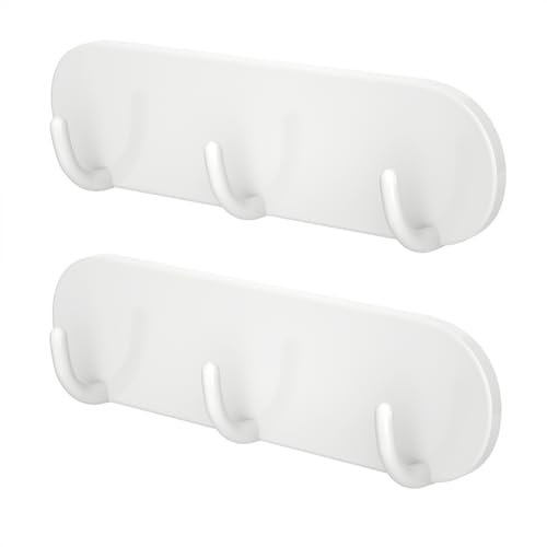 Homelove Magnetic Hook - 2 Pack Hook Rack,Strong Magnet Hooks for Kitchen Fridge File Cabinets Grill Washers Dryers,Etc,White