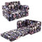 MeMoreCool Kindercouch Kindersofa Ausklappbar, 3-in-1-Kinder Sofa mit Schlaffunktion, Fancy Spielsofa, einen aufregenden Indoor-Spielplatz für das Kinderzimmer (Pilz)