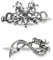 AIYVELU 2 Pcs Women's Hair Clips, Vintage Silver Celtic Knot Hair Clips, Simple Alloy Celtic Knot Hair Clips, Metal Viking Hair Clips, Women Girls