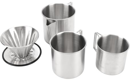 Tazza da caffè da Campeggio in Acciaio Inossidabile, Boccale da Birra Multiuso Dal Design con Manico Pieghevole Tazza da Escursionismo All'aperto per Arrampicata in Viaggio