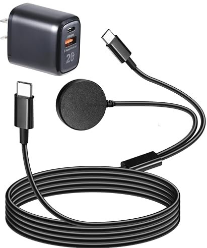 for Samsung Galaxy Watch Charger Fast Charging 2 in1 Watch 7/6/5/4 Charger,USB C Wireless Dock Compatible with Samsung Galaxy S24 Ultra/S23/S22/Flip 5/Z Fold 6/Fold 5