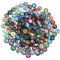 VILLCASE 50 Stück Gewölbte Edelstein-Patches Runde Schmuck-Patches Material Zum Basteln