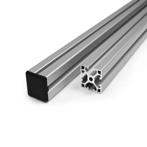 KINETIK MSystem® 10 Stück Abdeckkappe 30x30 Nut 6 schwarz, Aluprofil Profilkappe Endkappe kompatibel mit item 0.0.419.22