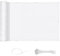 LOVE STORY Brise Vue pour Balcon 80x500cm, Imperméable Couverture de Confidentialité Écran(PES),Protection UV Opaque pour Balcon with Cable Ties,Pare-Soleil pour Jardin Extérieur,Blanc